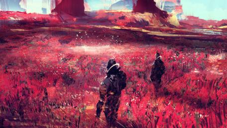 Crimson Meadow Quest wallpaper