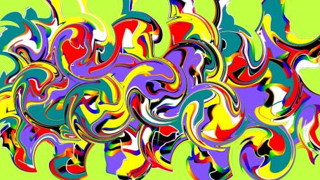 Vibrant Swirls of Colorful Chaos wallpaper
