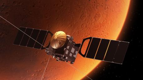 Exploring the Red Planet Through Space Missions wallpaper