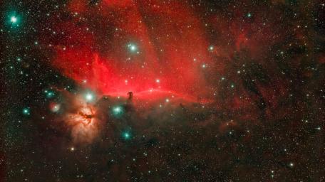 Majestic Horsehead Nebula in Orion's Cosmic Canvas wallpaper