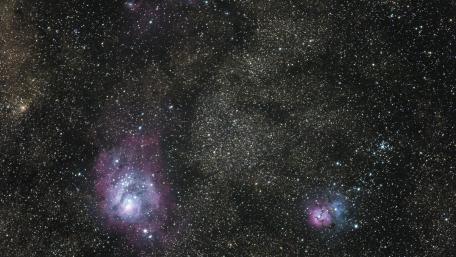 Celestial Wonders in the Night Sky wallpaper