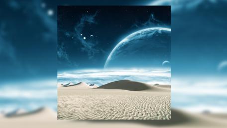 Cosmic Desert Harmony wallpaper