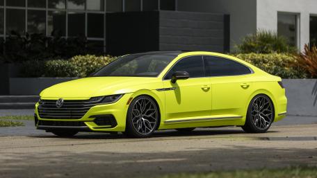 Yellow Volkswagen Elegance in 4K Clarity wallpaper