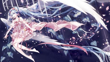 Ethereal Hatsune Miku Fantasy Artwork wallpaper