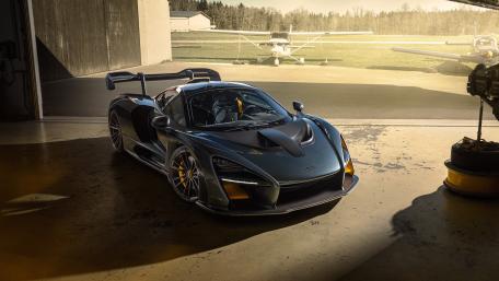 McLaren Senna Elegance in Black Beauty wallpaper