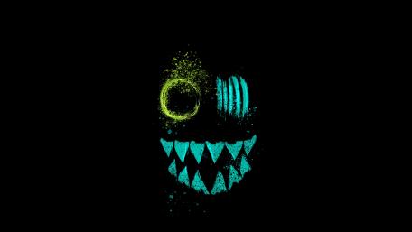 Glowing Eyes in the Dark Abyss wallpaper