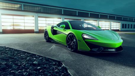 Vibrant McLaren 570GT Elegance in Green wallpaper