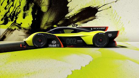 Aston Martin Valkyrie Dominates in Neon Abyss wallpaper