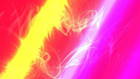 Vibrant Pink and Yellow Fusion Art wallpaper