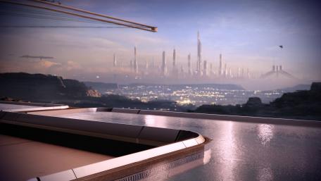 Future City in Andromeda wallpaper