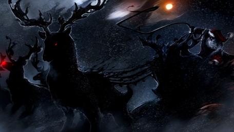 Santa's Eerie Christmas Ride wallpaper