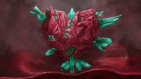 Abstract heart wallpaper