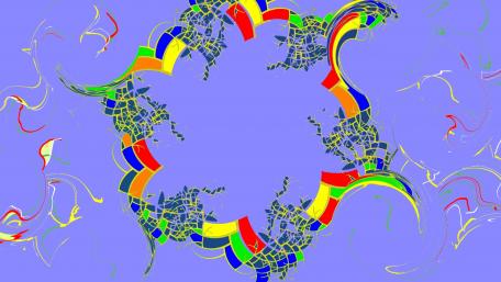 Multicolored Crown. 2021. wallpaper