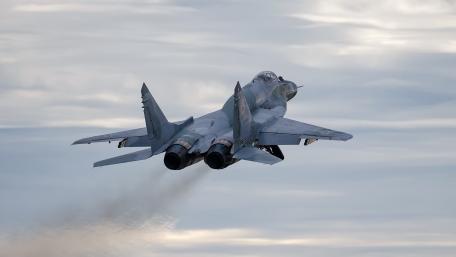 Powerful Rising Force of the MiG-31 Jet Aircraft wallpaper