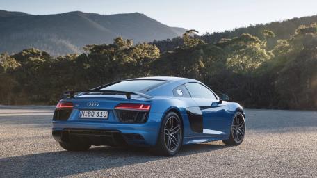 Sleek Audi R8 Captured in Nature's Embrace wallpaper