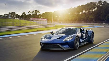 Ultimate Ford GT on the Track for Car Enthusiasts wallpaper