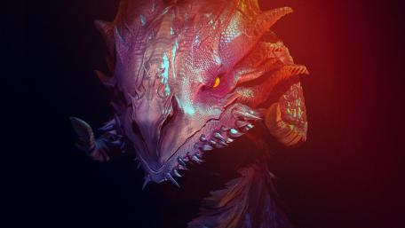 Fiery Gaze of the Ancient Dragon wallpaper