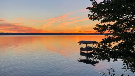 Sunset Over The Lake wallpaper