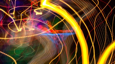 Neon light in motion wallpaper