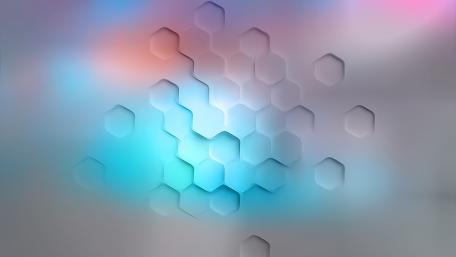 White hexagonal wallpaper