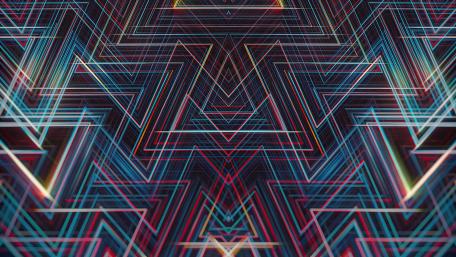 Dynamic Abstract Geometric Lines Art Wallpaper wallpaper