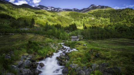 Mountain Hardangervidda in Norway wallpaper
