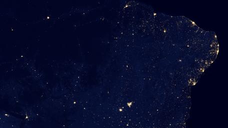 Night Lights of Northeastern Brazil v2012 wallpaper