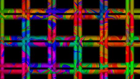 Multicolor square mesh wallpaper