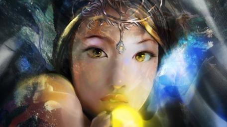 Enchanted Glance of the Fairy Realm wallpaper