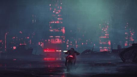 Through the dark wallpaper