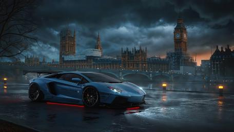 Lamborghini in London wallpaper
