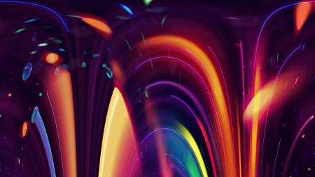 Vibrant Waves of Abstract Light wallpaper