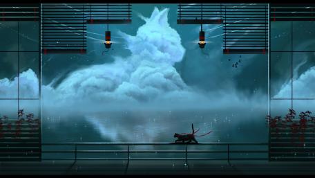Cat cloud wallpaper
