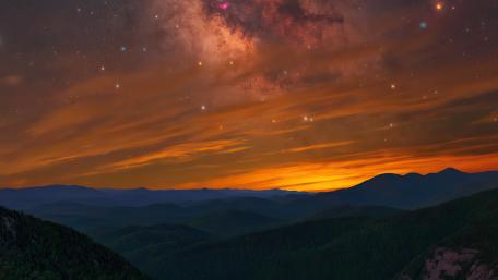 Night sky full of stars wallpaper