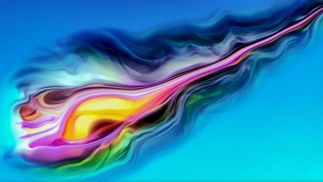 Flowing Colors of Imagination wallpaper