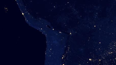 Night Lights of Peru, Bolivia, Paraguay & Northern Chile v2012 wallpaper
