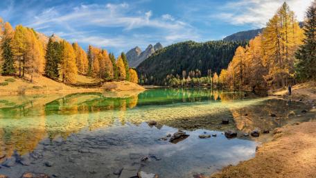 Lake Lai da Palpuogna, Switzerland wallpaper
