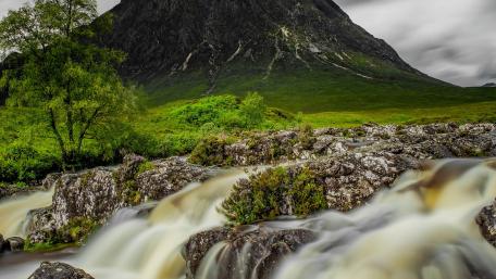 River Etive at Buachaille Etive Mòr wallpaper