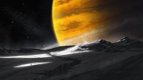 Planet from the moon wallpaper