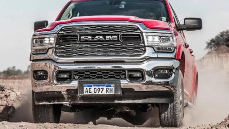 Powerful Dodge Ram On The Move wallpaper
