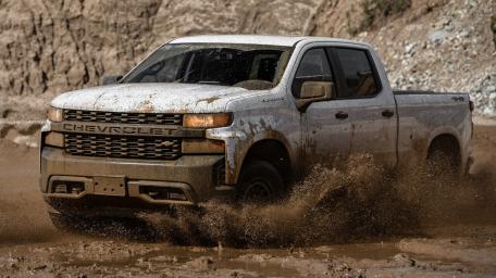 Rugged Chevrolet Silverado in Action wallpaper