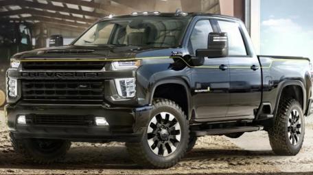 Sleek Black Chevrolet Silverado Pickup Truck Wallpaper wallpaper