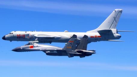 PLAAF H-6 and J-11 wallpaper