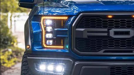 Blue Raptor's Bold Front Design wallpaper