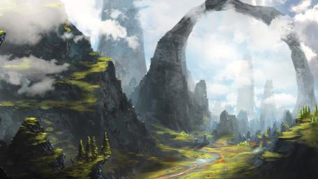 Mystic Archway to Ancient Legends wallpaper