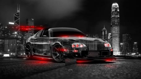 Translucent Toyota Supra wallpaper