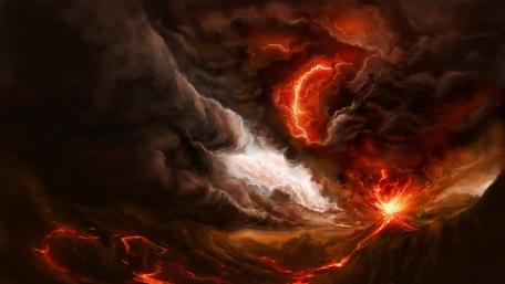 Volcanic eruption wallpaper
