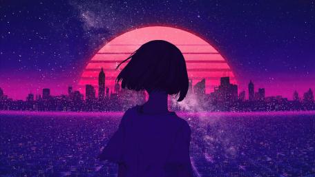 Neon Sunset Dreamscapes wallpaper