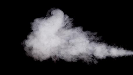 Ethereal White Smoke on Black Background wallpaper