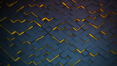 Cubes of Enchantment in Yellow Glow wallpaper